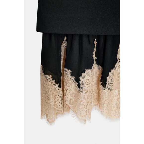 ZARA ZW COLLECTION COMBINED LACE SKIRT - Picture 9 of 9